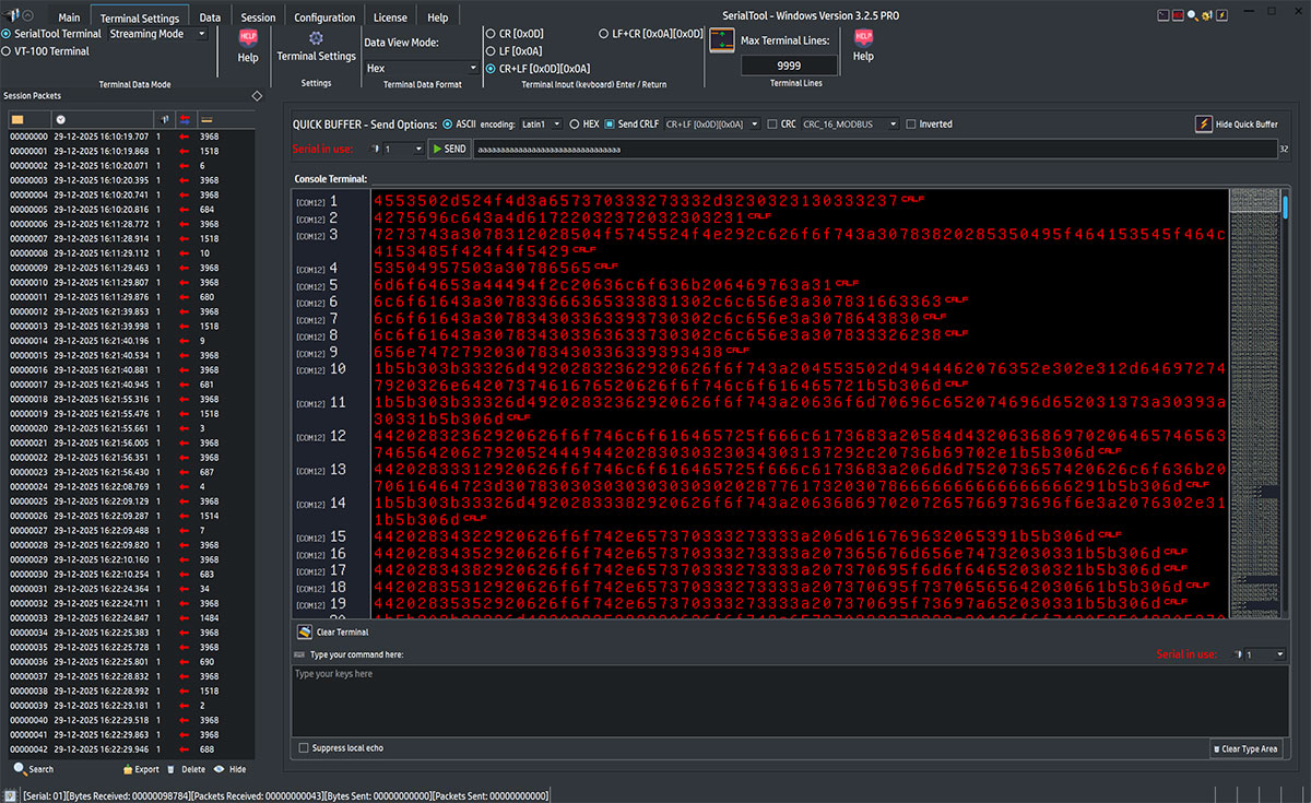 boot esp32 hex terminal