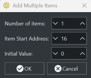 Add Multiple Modbus Registers
