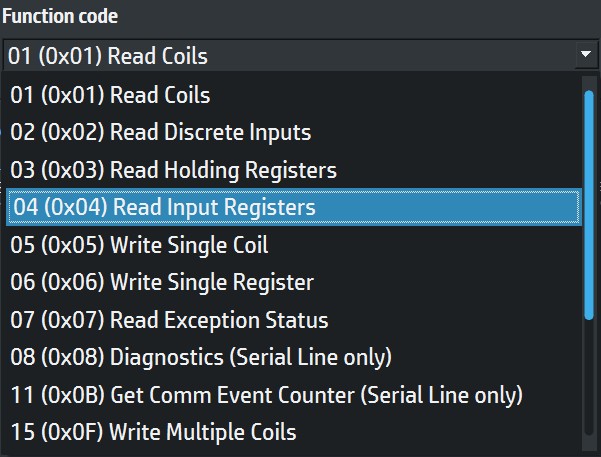 Modbus Client Functions